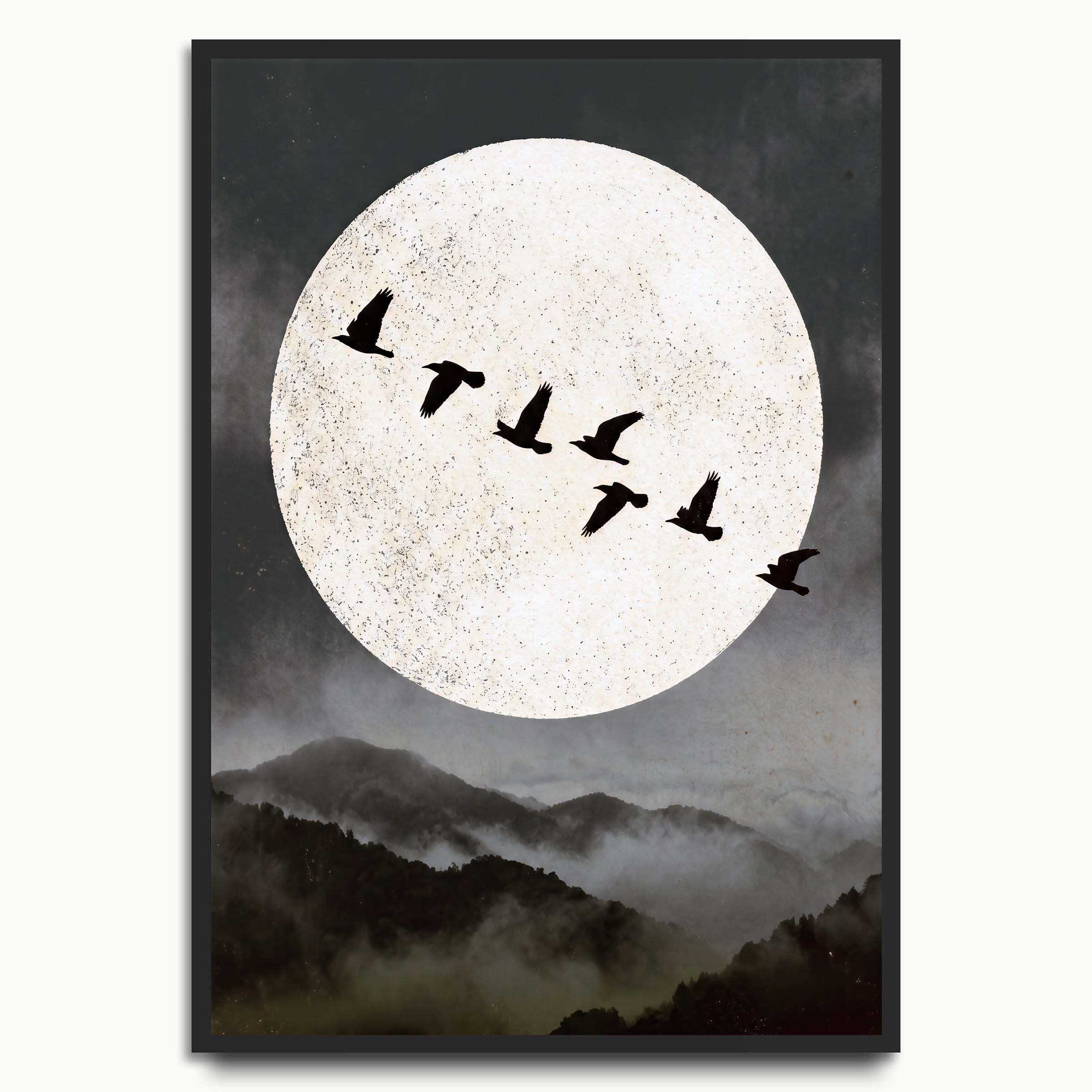 Moonlit Migration animal art prints