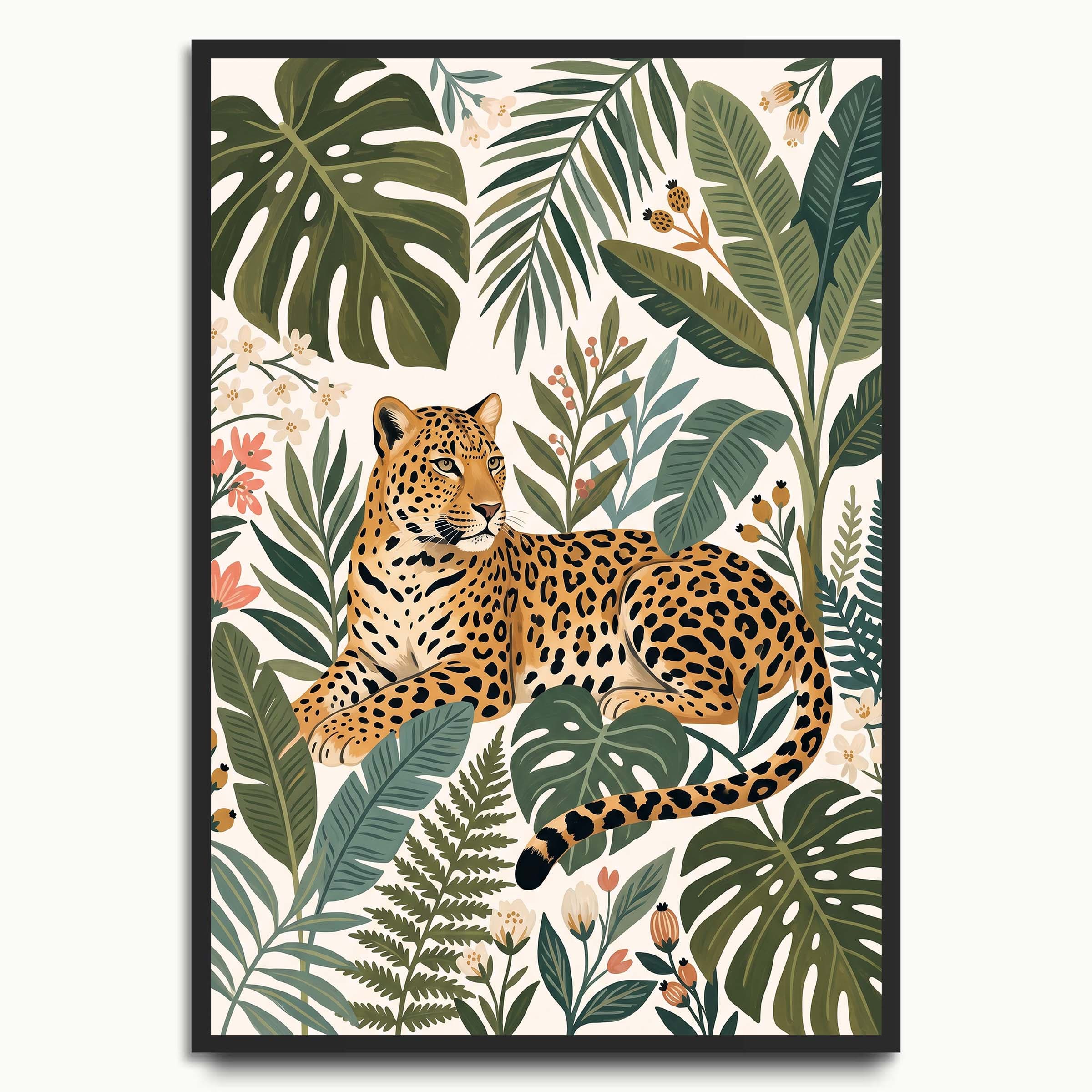Jungle Leopard animal art prints